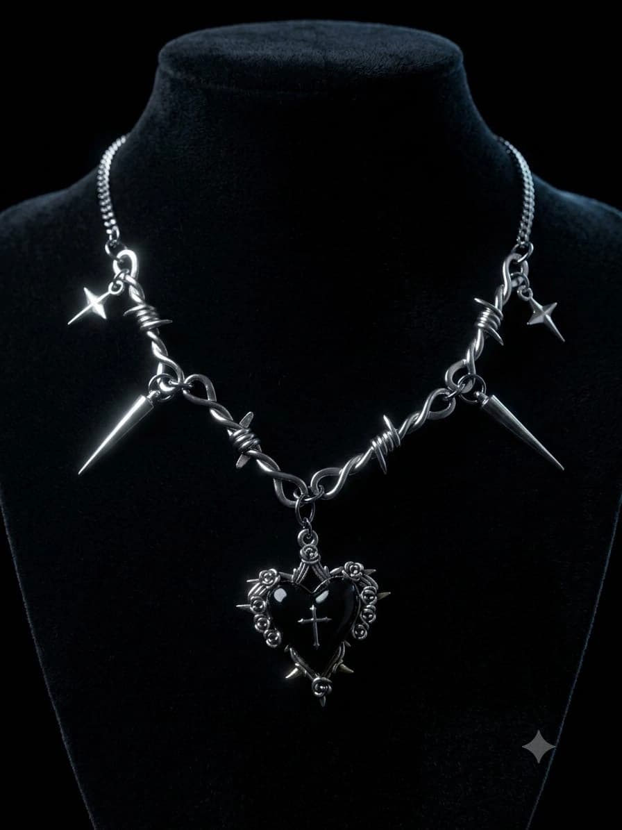 Black Reliquary Necklace