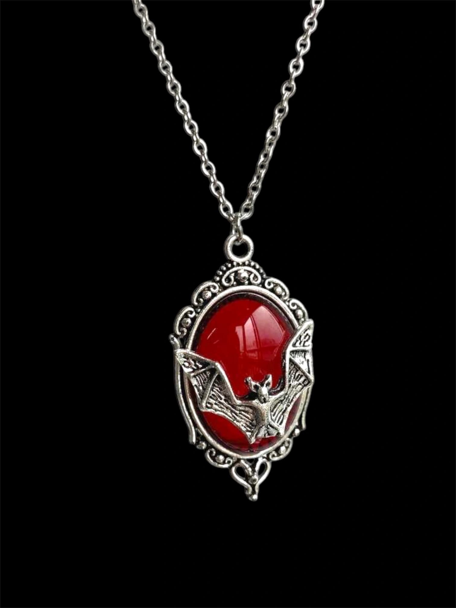 Crimson Bat Pendant