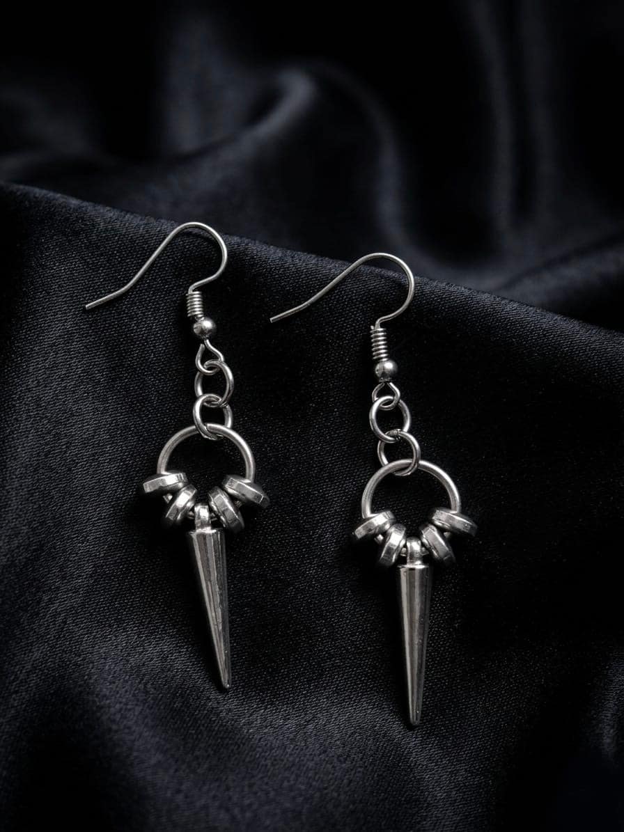 Gothic Spike Dangle Earrings