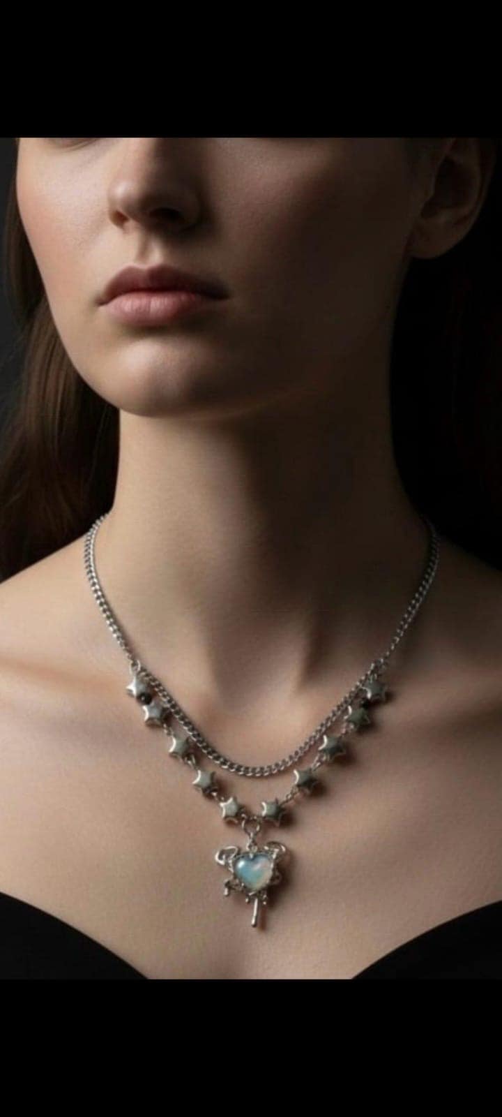Eun-Sim silver heart necklace — image 2