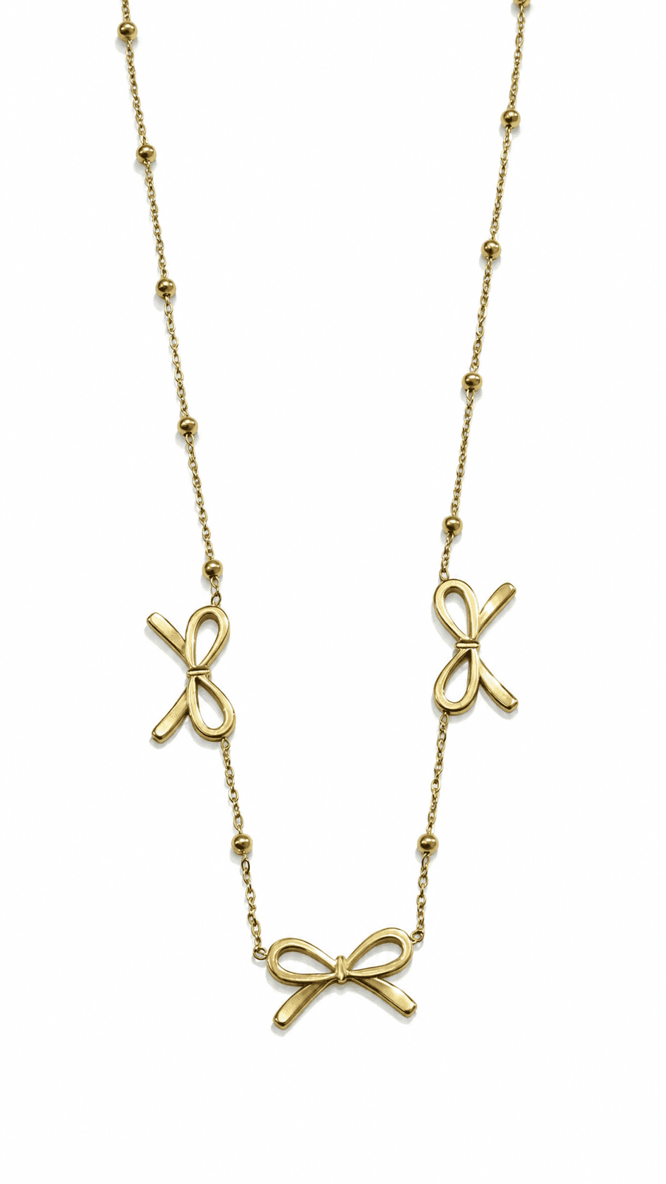 Aurelia bow necklace
