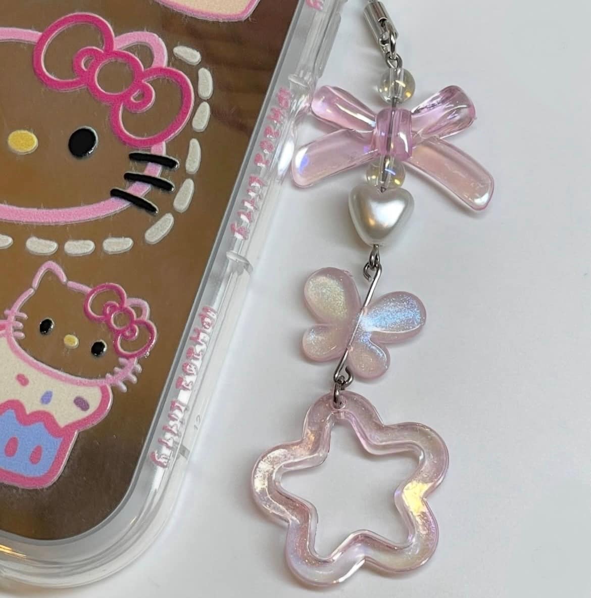 Pink Dust Phone Charm