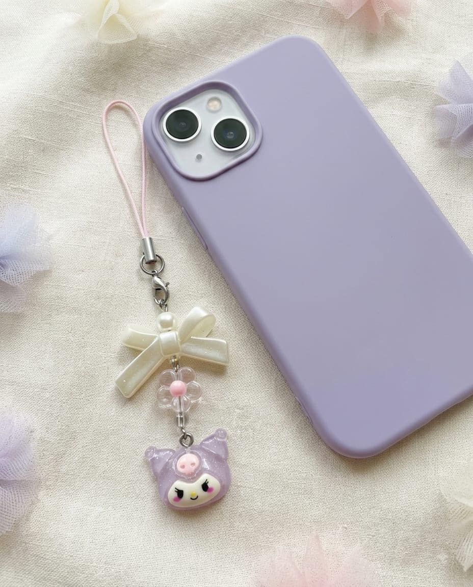 Kuromi lilac Phone Charm — image 2