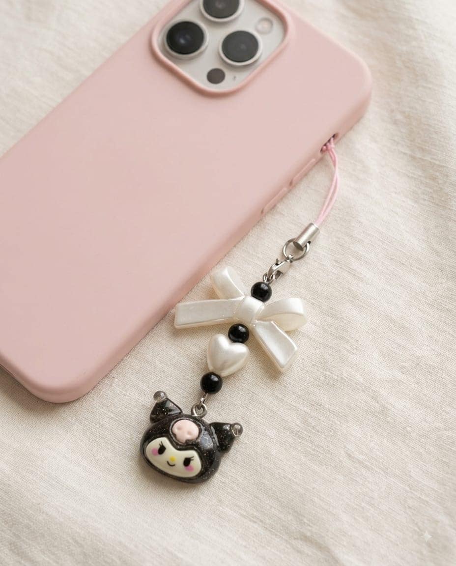 Kuromi black Phone Charm — image 2