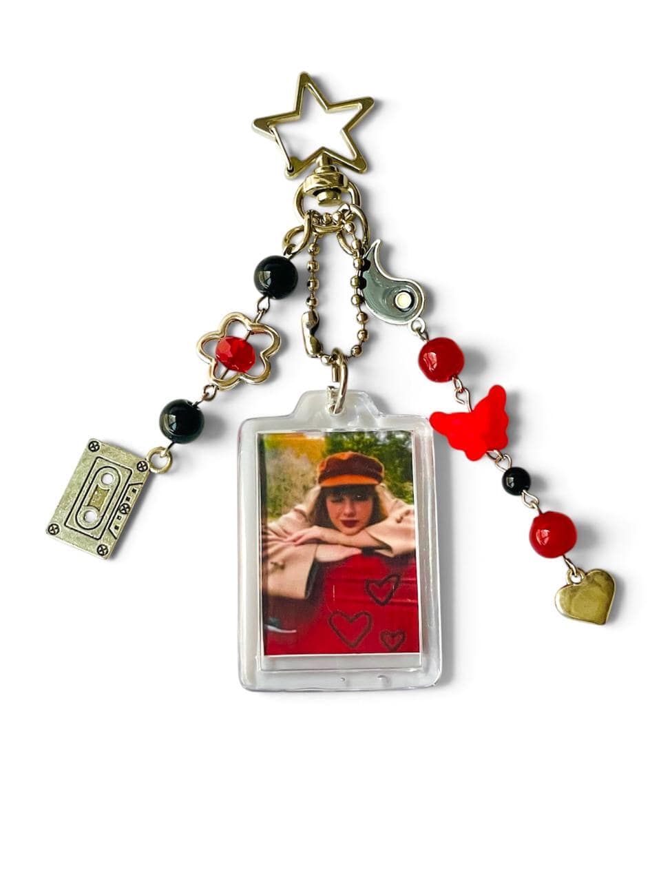 Handmade Taylor Swift Red Era Keychain | Swiftie Bag Charm