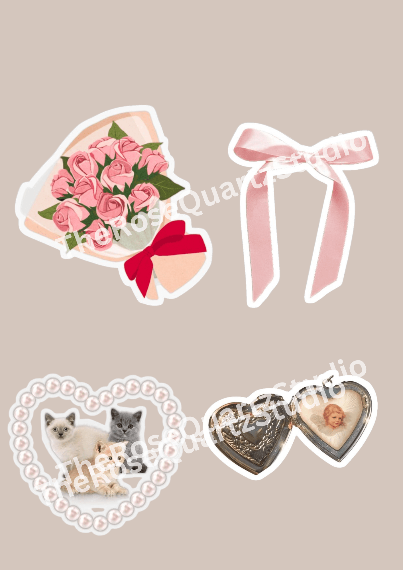 COQUETTE STICKER SET 6