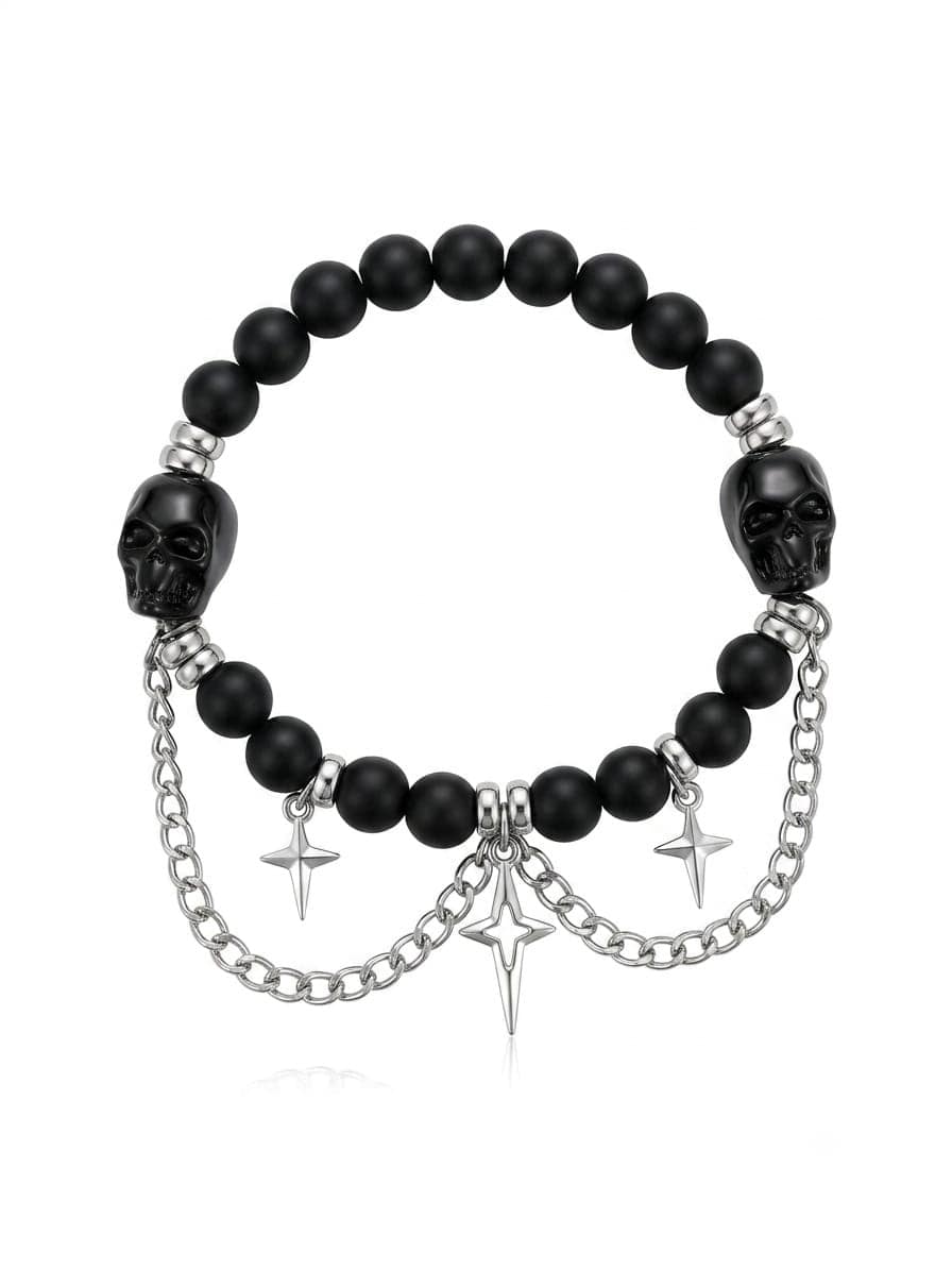 Midnight Reaper Gothic Skull Bracelet