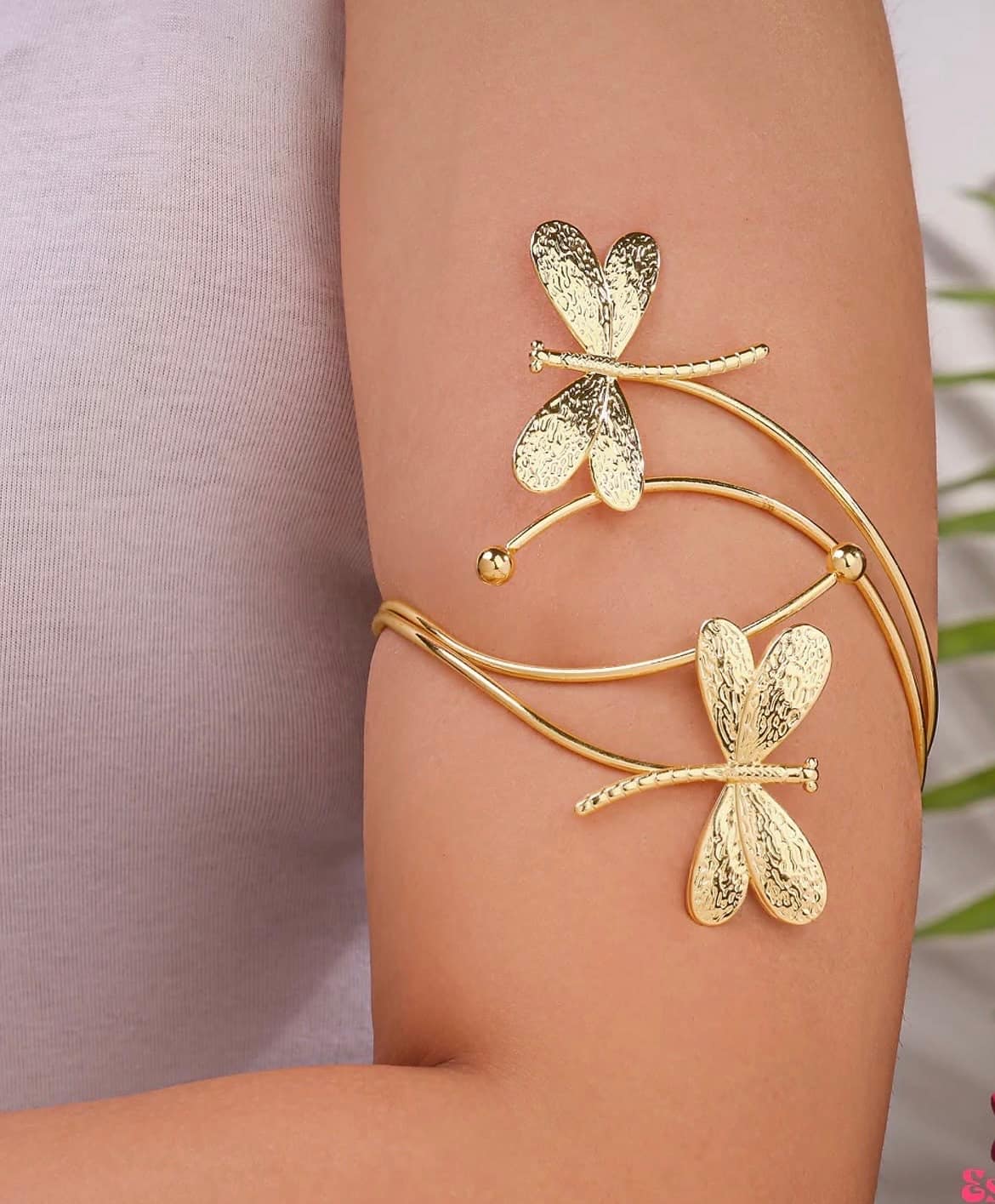 Golden Dragonfly Arm Cuff — image 2