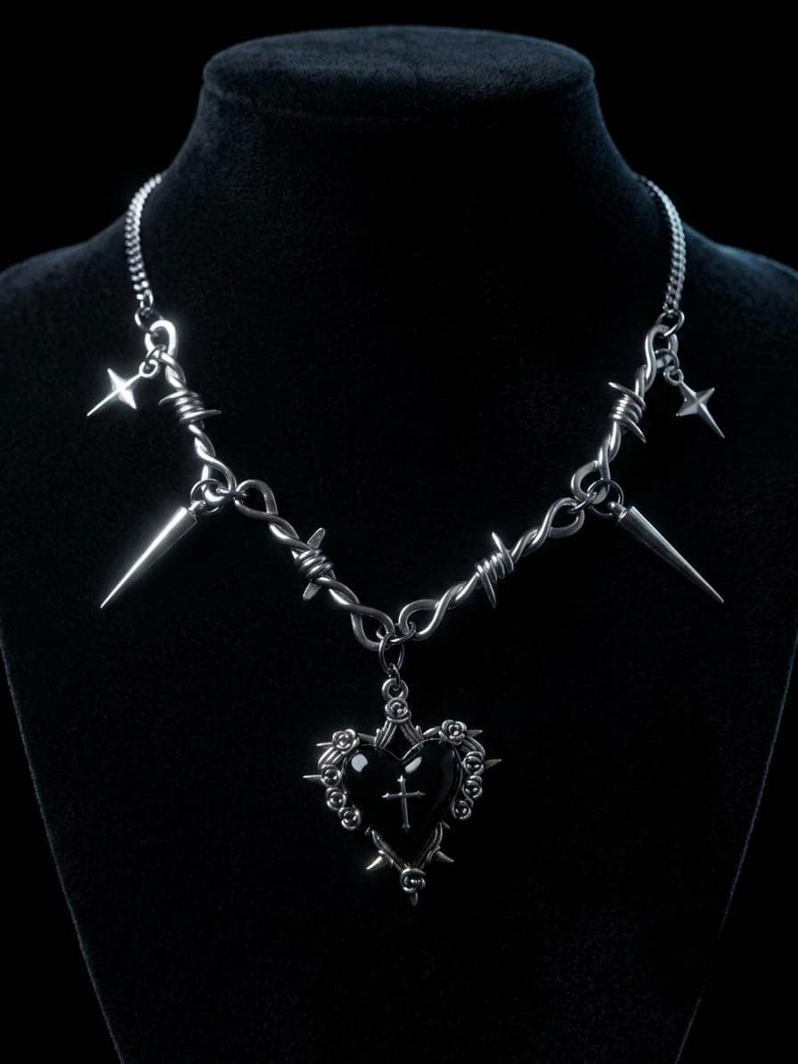 Blackthorn Sacred Heart Necklace