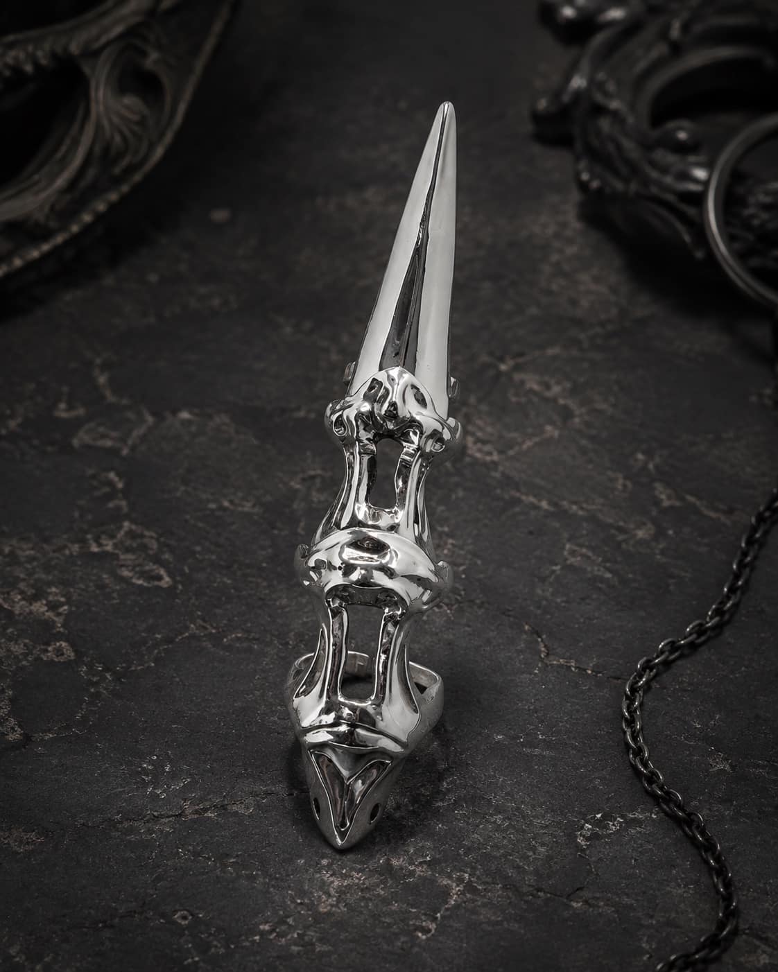 Obsidian Dagger Ring