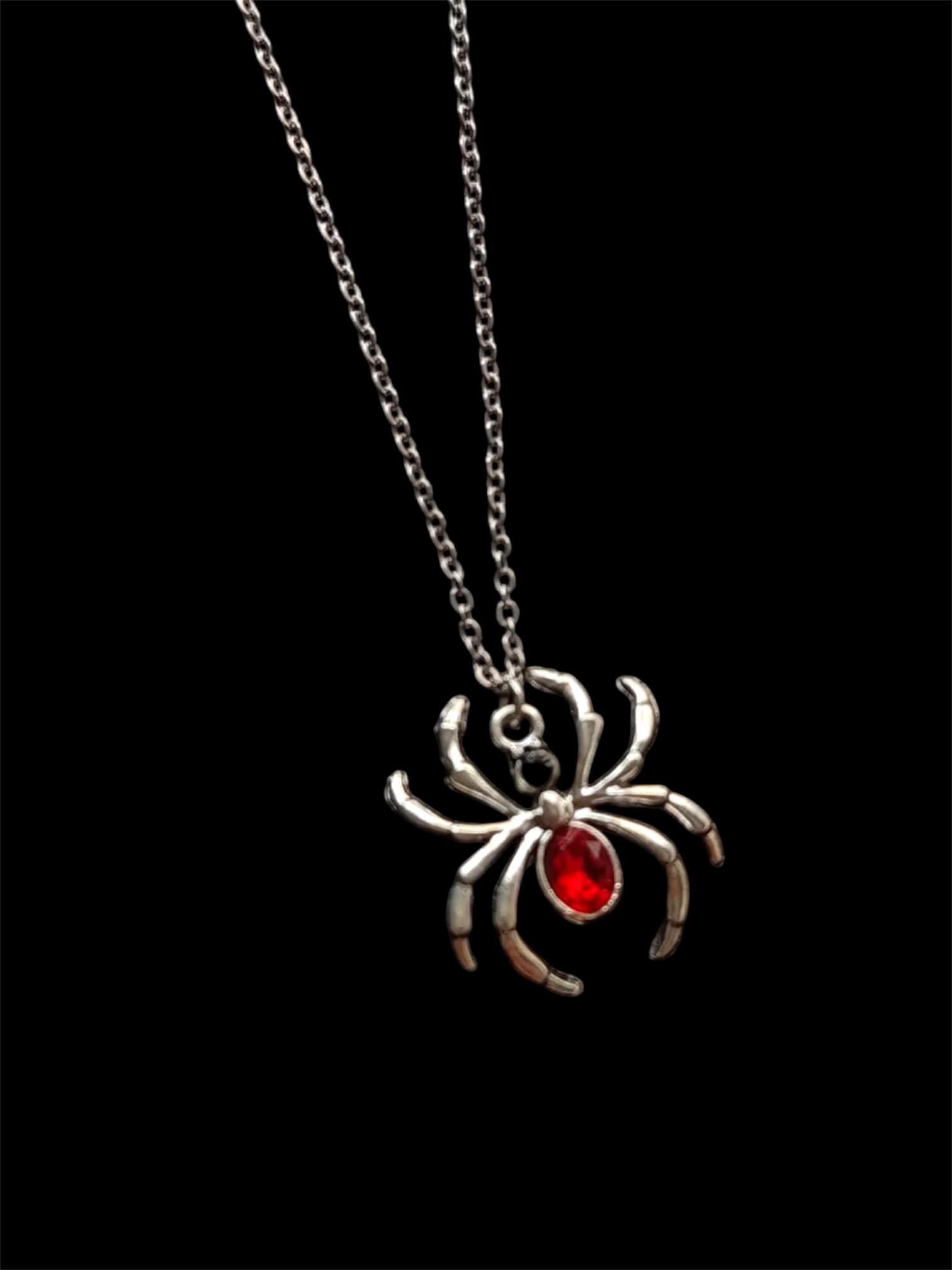 Crimson Widow Necklace